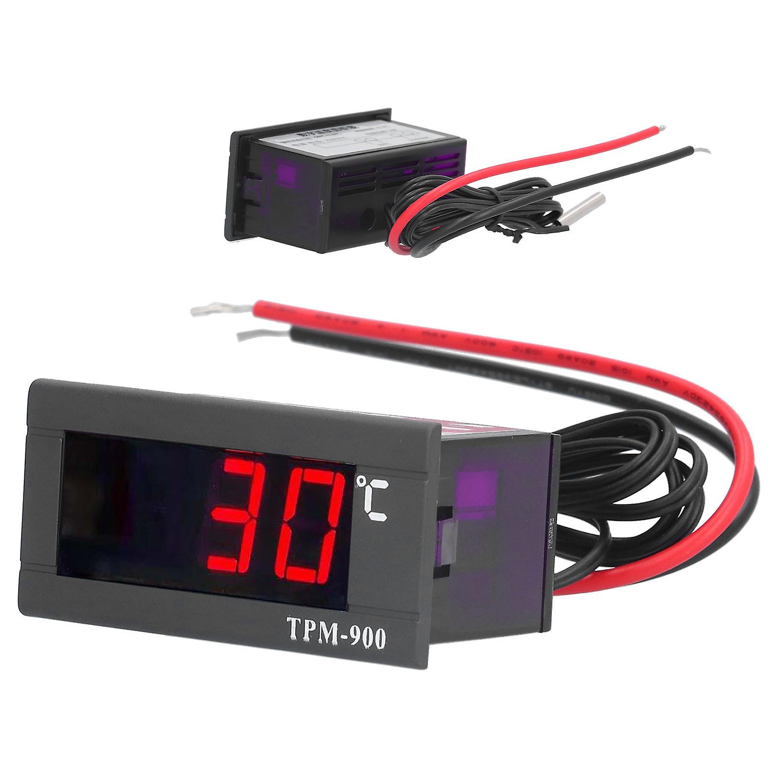 Tpm900 Digital Temperature Controller Led Panel Meter With Sensor For Refrigeated Cabinets 220v