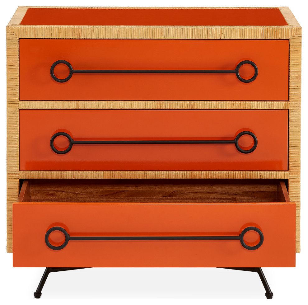 Wellington Three Drawer Chest   Modern   Accent Chests And Cabinets   by Jonathan Adler  Houzz