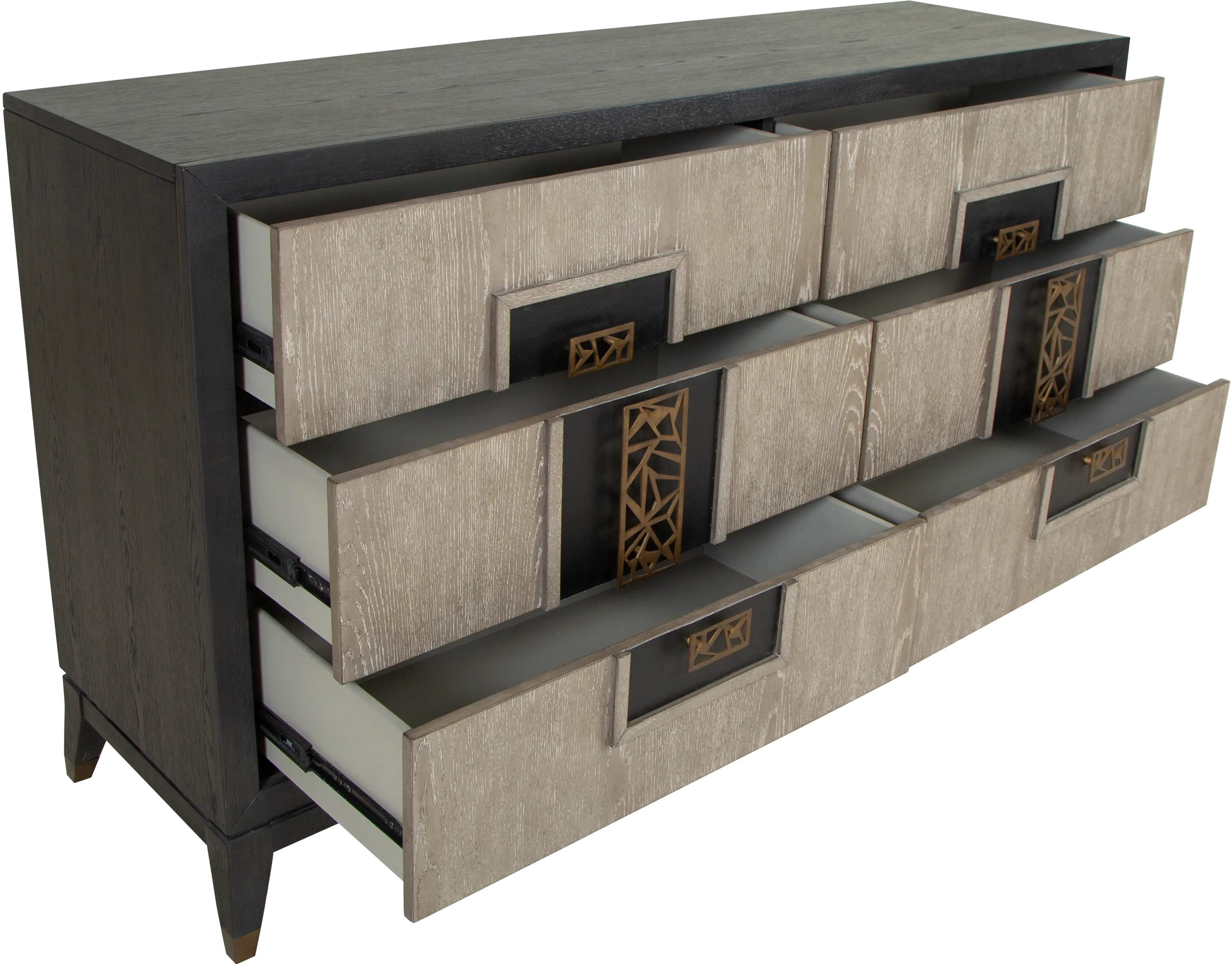 Ryker Black and Gray Dresser