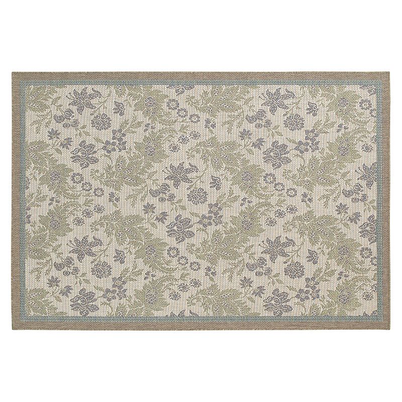 Couristan Monaco Palermo Floral Indoor Outdoor Rug