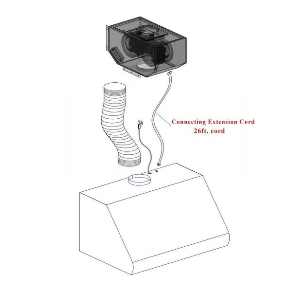 ZLINE Ducted Island Mount Range Hood with Remote Blower