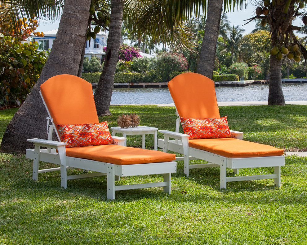 POLYWOOD South Beach Chaise 3 Piece Set   Contemporary   Outdoor Lounge Sets   by POLYWOOD  Houzz