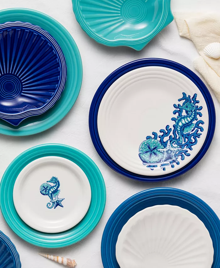 Fiesta Coastal Shell-Shaped Plate