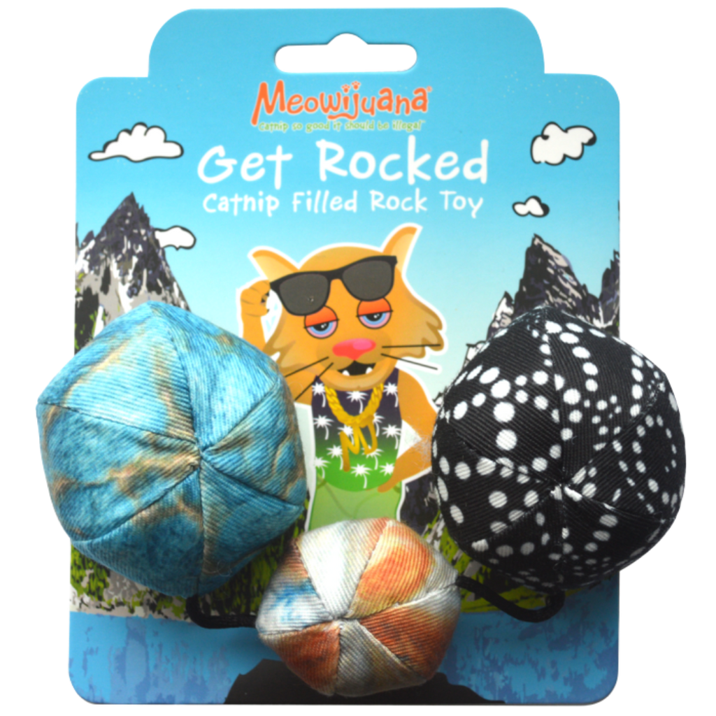 Meowijuana Catnip Get Rocked String of Stones Cat Toy