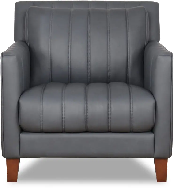 Ross Gray Leather Chair - Amax Leather