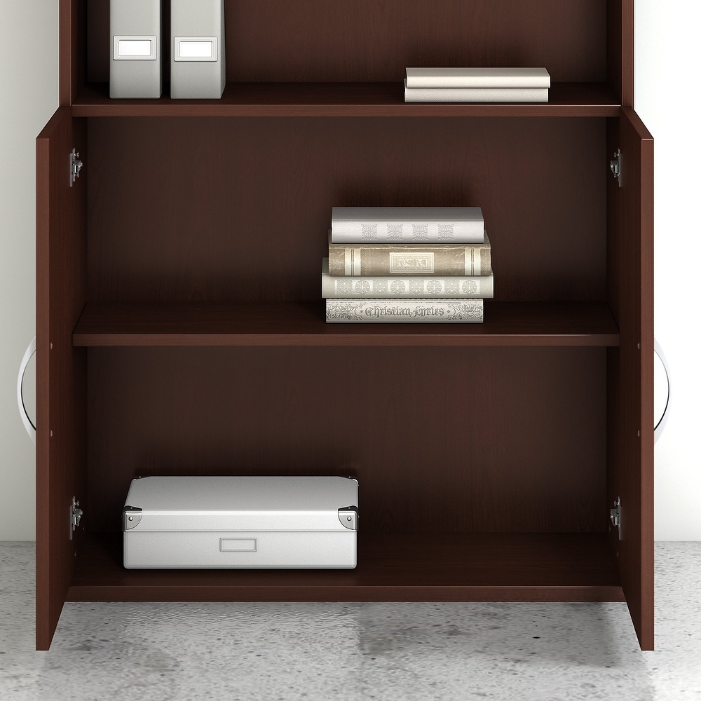 Studio C 5 Shelf Bookcase with Doors by Bush Business Furniture