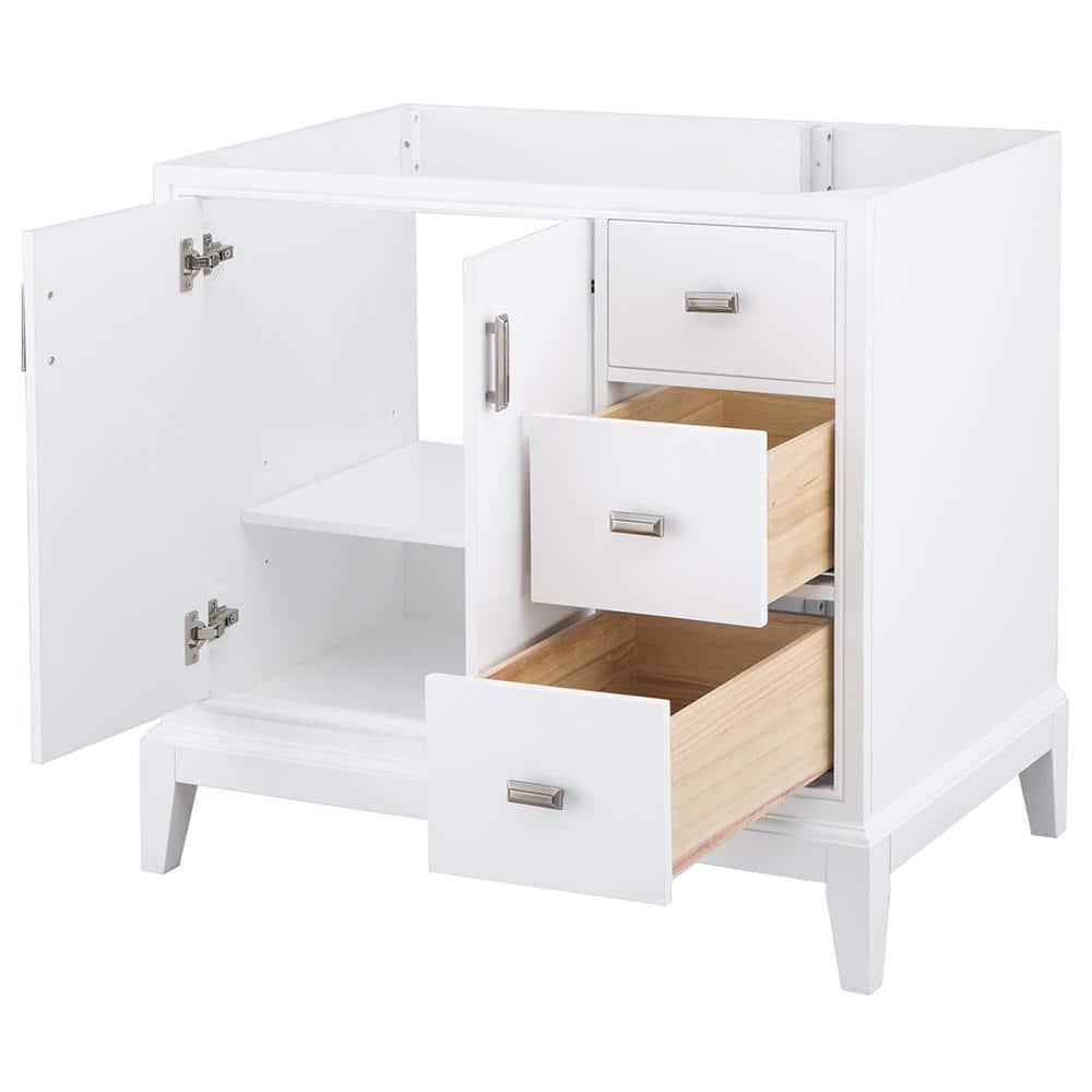 Home Decorators Collection Shaelyn 36 in W x 2175 in D Vanity Cabinet Only in White