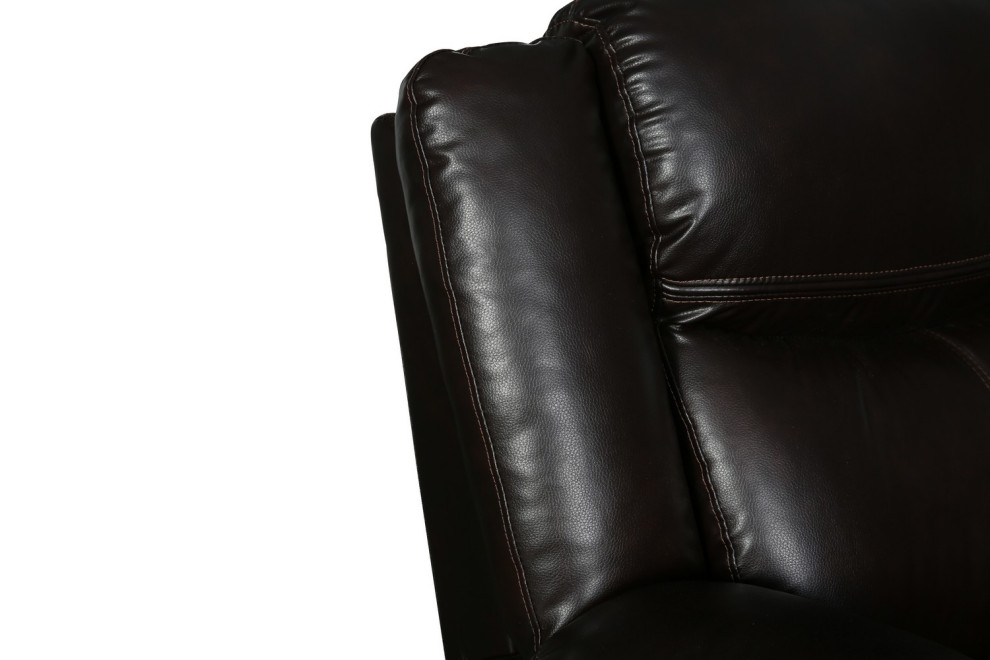 Arlington Leather Air Reclining Loveseat   Contemporary   Loveseats   by Luxuriant Furniture  Houzz