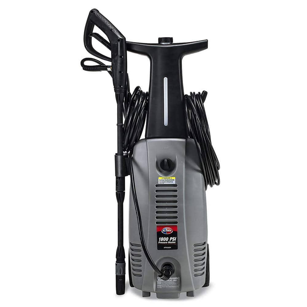 All Power 1800 PSI 16 GPM Electric Pressure Washer with Hose Reel for House Walkway Car and Outdoor Cleaning