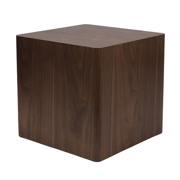 2 Piece Nesting Center Tables Wooden Square Coffee Tables Modern Geometrical Side Tables for Living Room， Bedroom