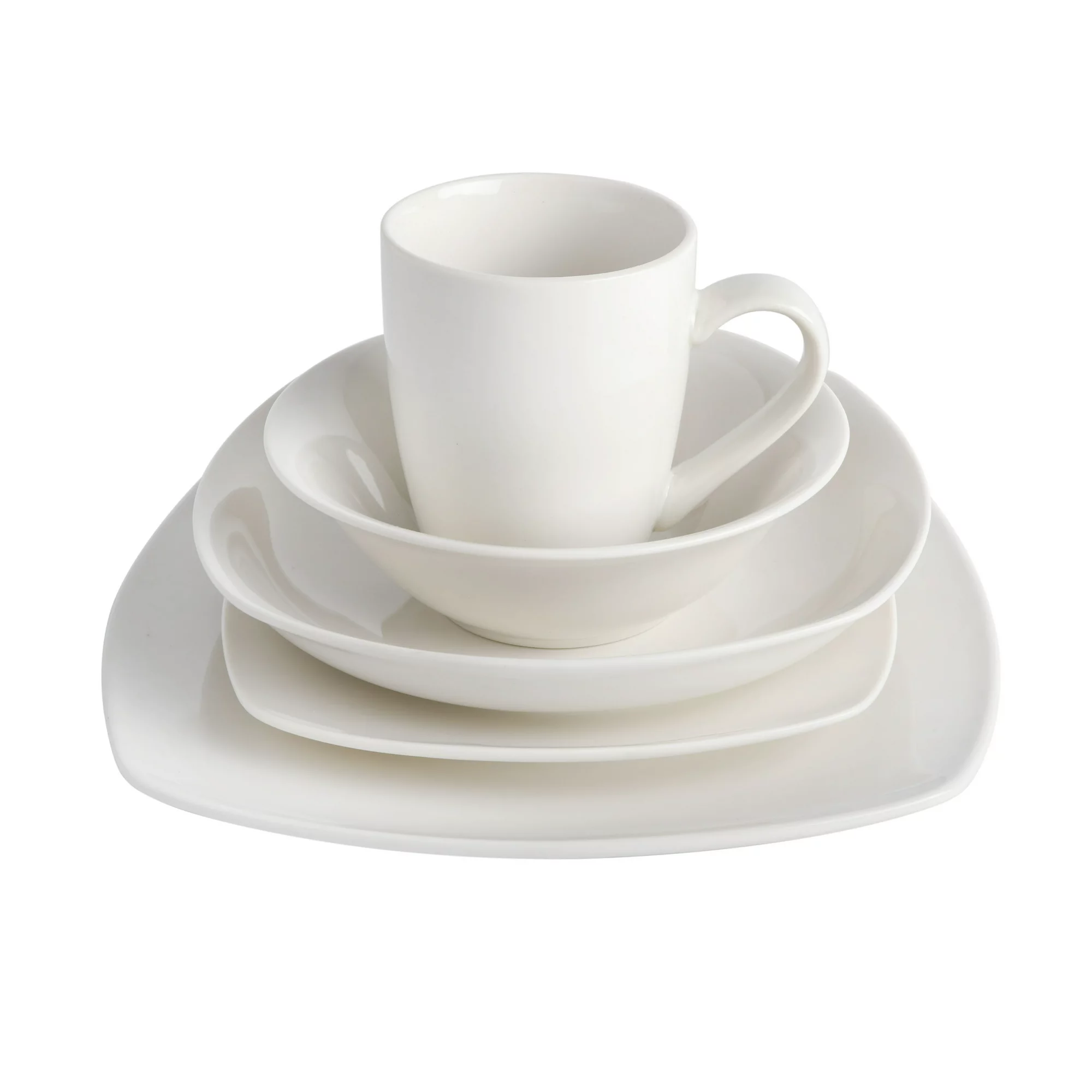 Gibson Home Liberty Hill 30-Piece Dinnerware Set， White