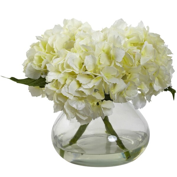 Blooming Hydrangea with Vase