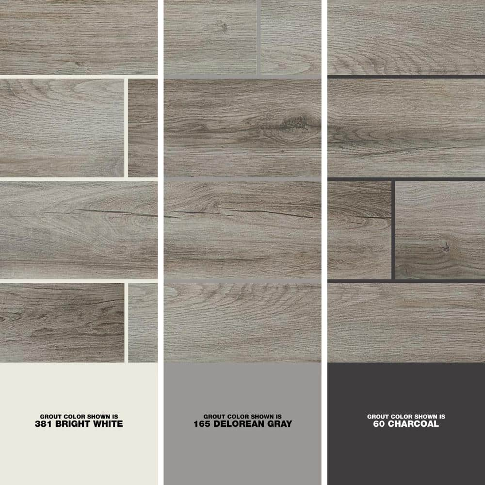 Lifeproof Shadow Wood 6 in. x 24 in. Porcelain Floor and Wall Tile (392.85 sq. ft.Pallet) LP33624HDPL1PR