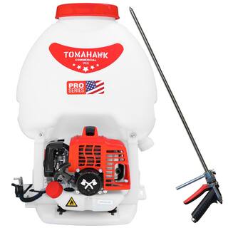 Tomahawk Power 5 Gal. 450 PSI Gas Backpack Sprayer Pump with Irrigation Rod for Tree Root Protection Pesticide Fertilizer TPS25 + IR28