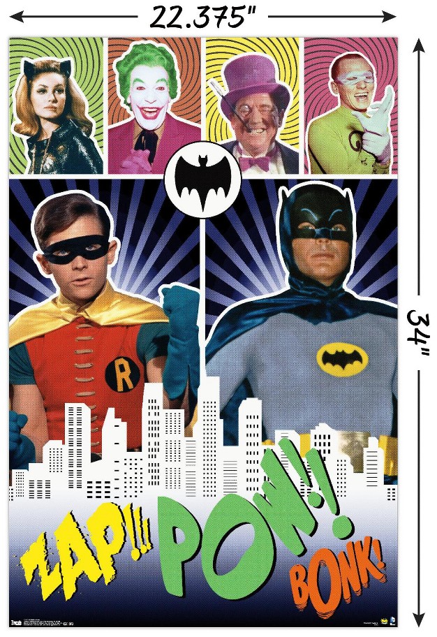 Trends International Dc Comics Tv Batman Tv Series Pow Unframed Wall Poster Prints