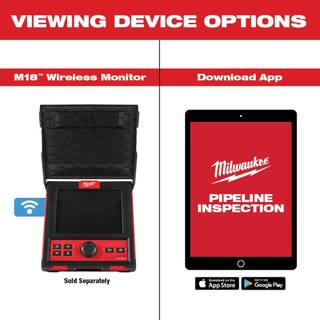 MW M18 18-Volt Lithium-Ion Cordless 325 ft. Stiff Pipeline Inspection System Image Reel (Tool-Only) 2976-20