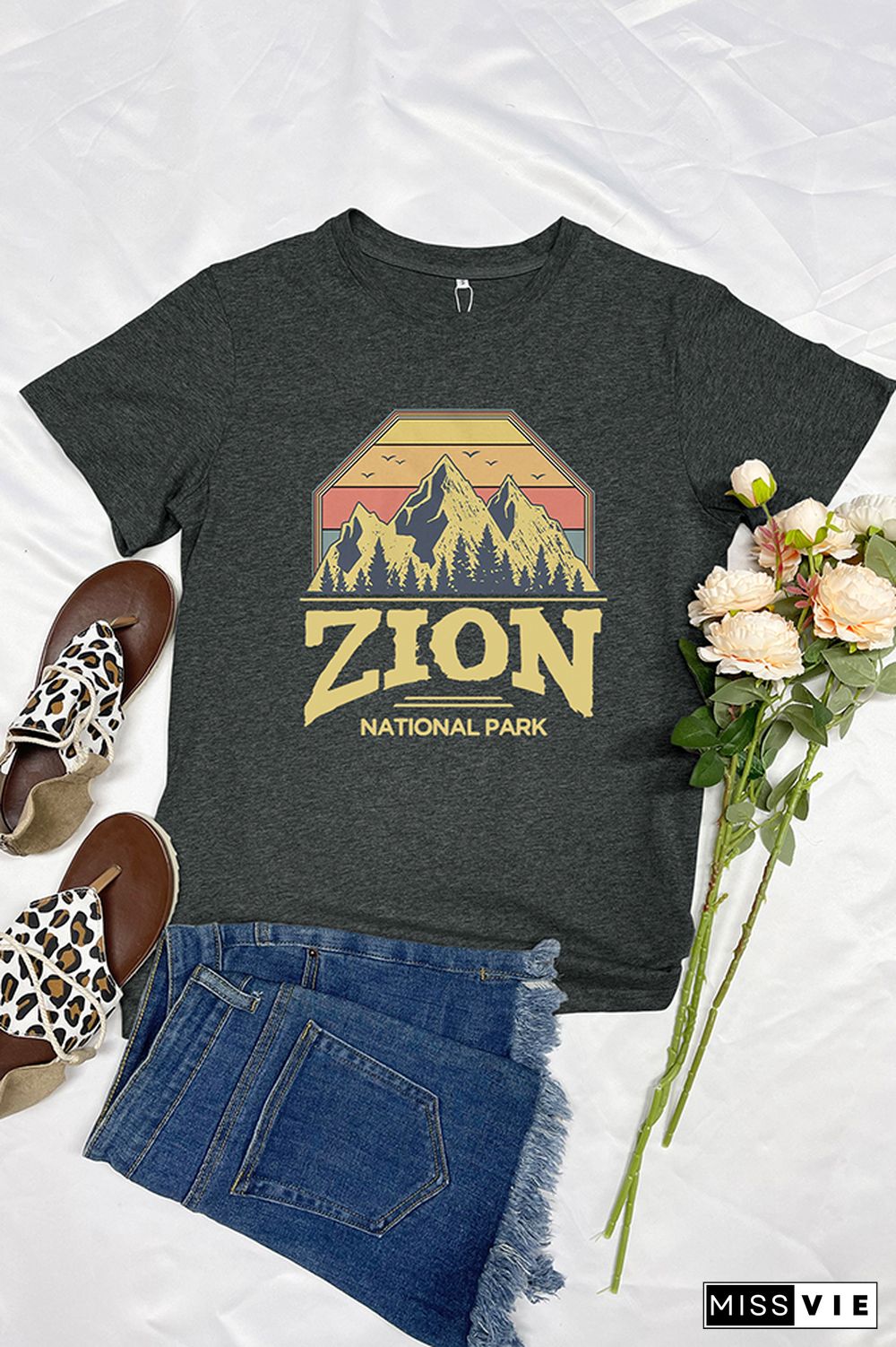 Zion National Park Graphic T-Shirt Wholesale