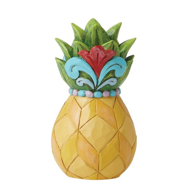 Jim Shore Pineapple Mini One Figurine 4 Inches Heartwood Creek 6012427 Resin Yellow