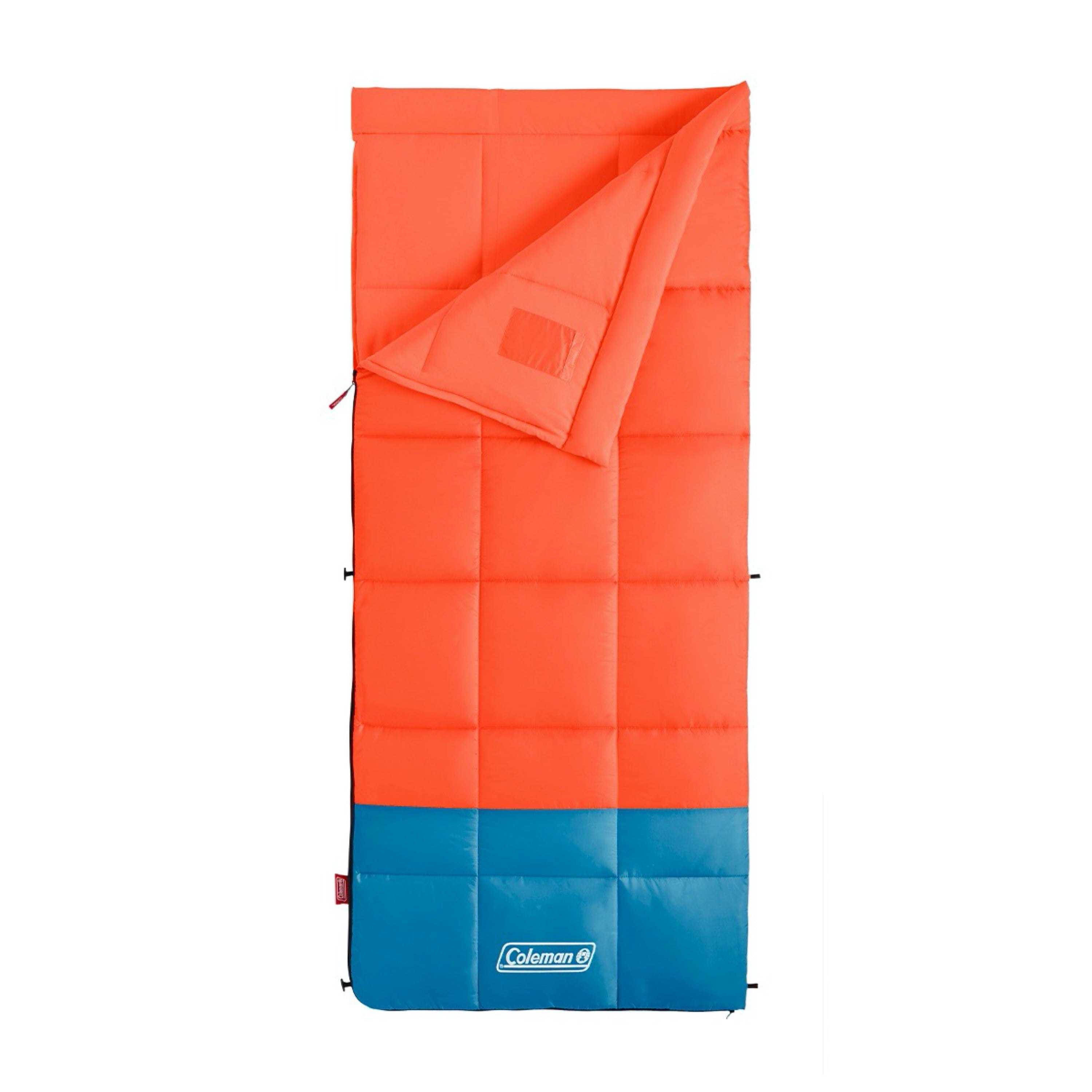 Coleman Kompact 40 Degree F Rectangle Sleeping Bag, Tiger Lily