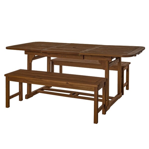 Middlebrook Surfside 3Piece Acacia Wood Outdoor Dining Set