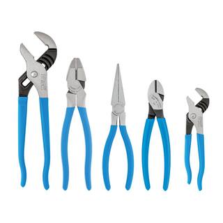 Channellock Tongue and Groove Linemens Diagonal Long Nose Plier Set (5-Piece) GS-50