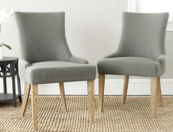 De De 19  x27 x27h Chevron Dining Chair Set of 2 Granite   Transitional   Dining Chairs   by Virgil Stanis Design  Houzz