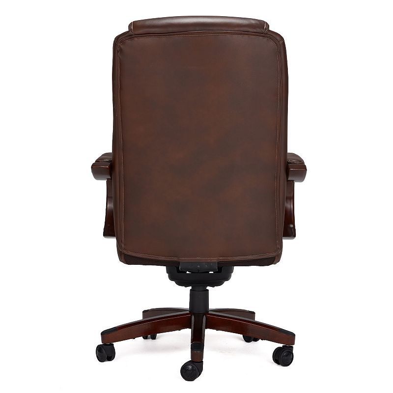 JOMEED Delano Big and Tall Executive Office Chair with Lumbar Support， Brown