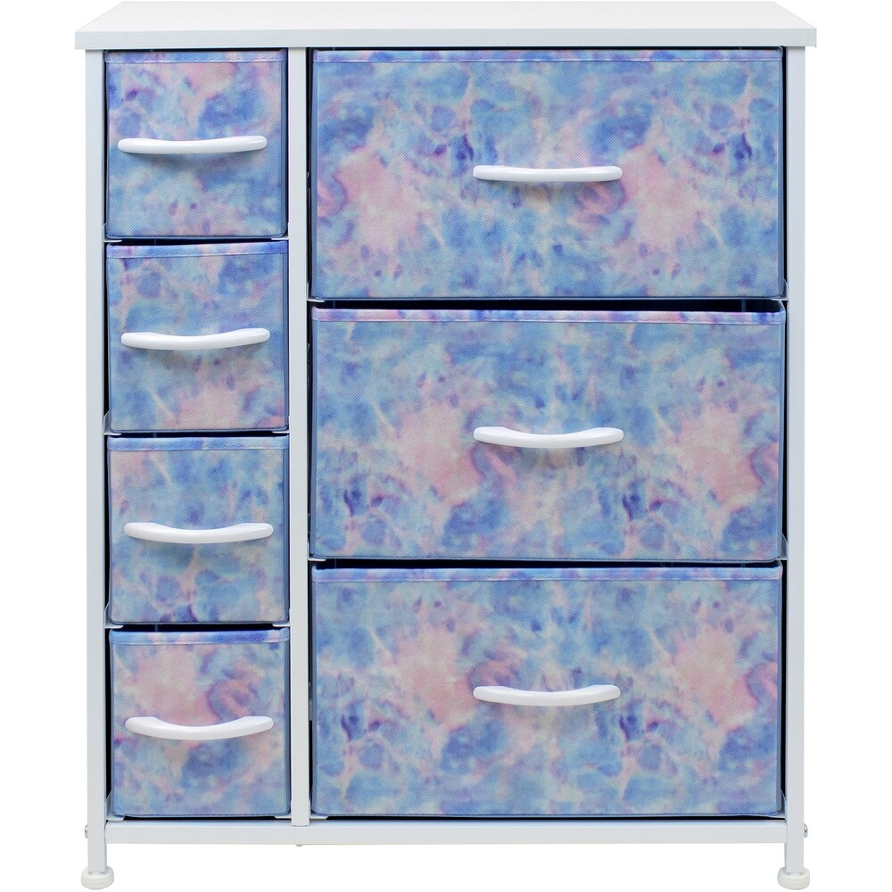 Dresser w/ 7 Drawers  Furniture Storage   Chest Tower for Bedroom