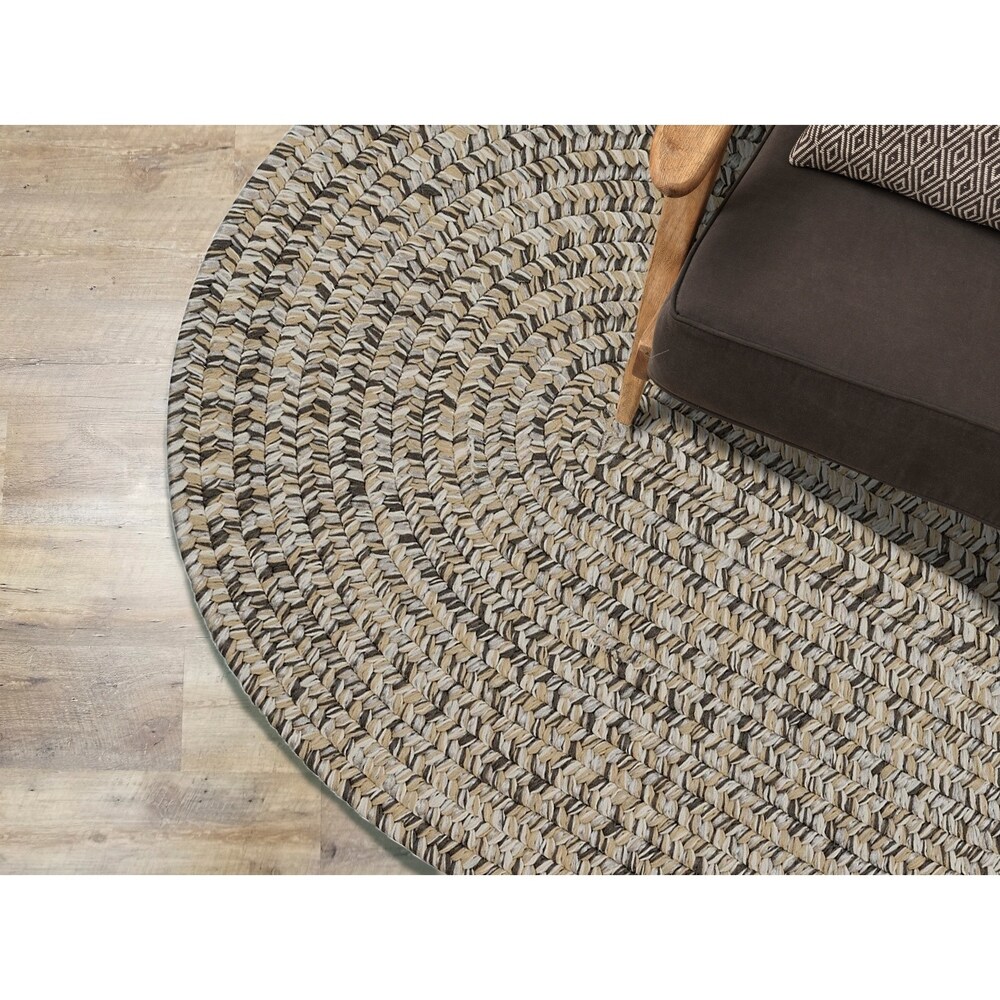 Porch   Den Rockspring Braided Polypropylene Indoor/ Outdoor Oval Rug