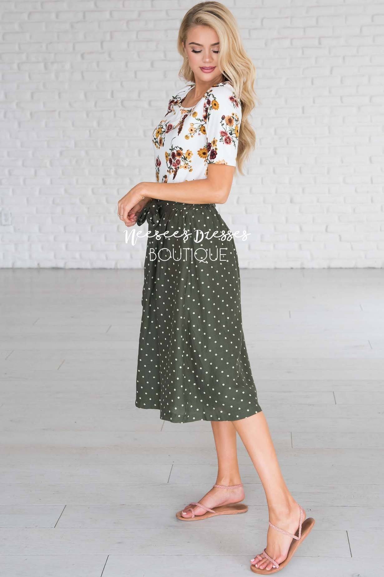 Wildest Dreams Polka Dot Skirt