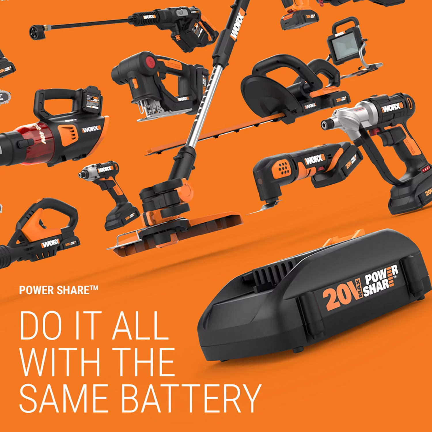 Worx 20V Power Share Cordless 10