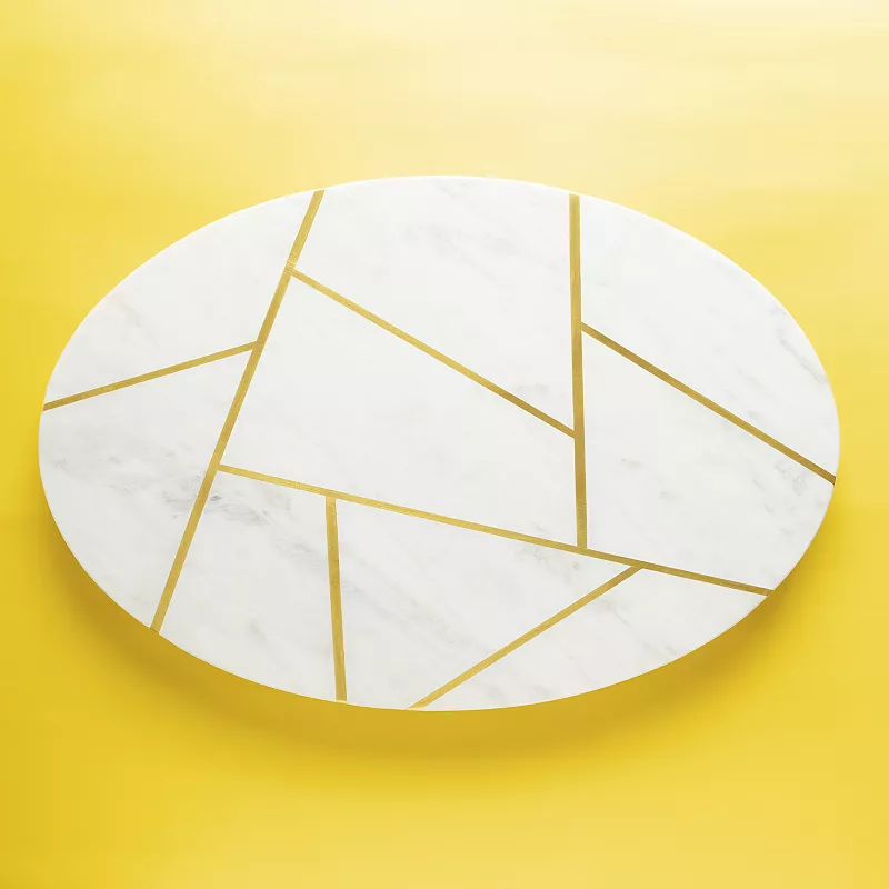 GAURI KOHLI Infinia Marble Lazy Susan 16