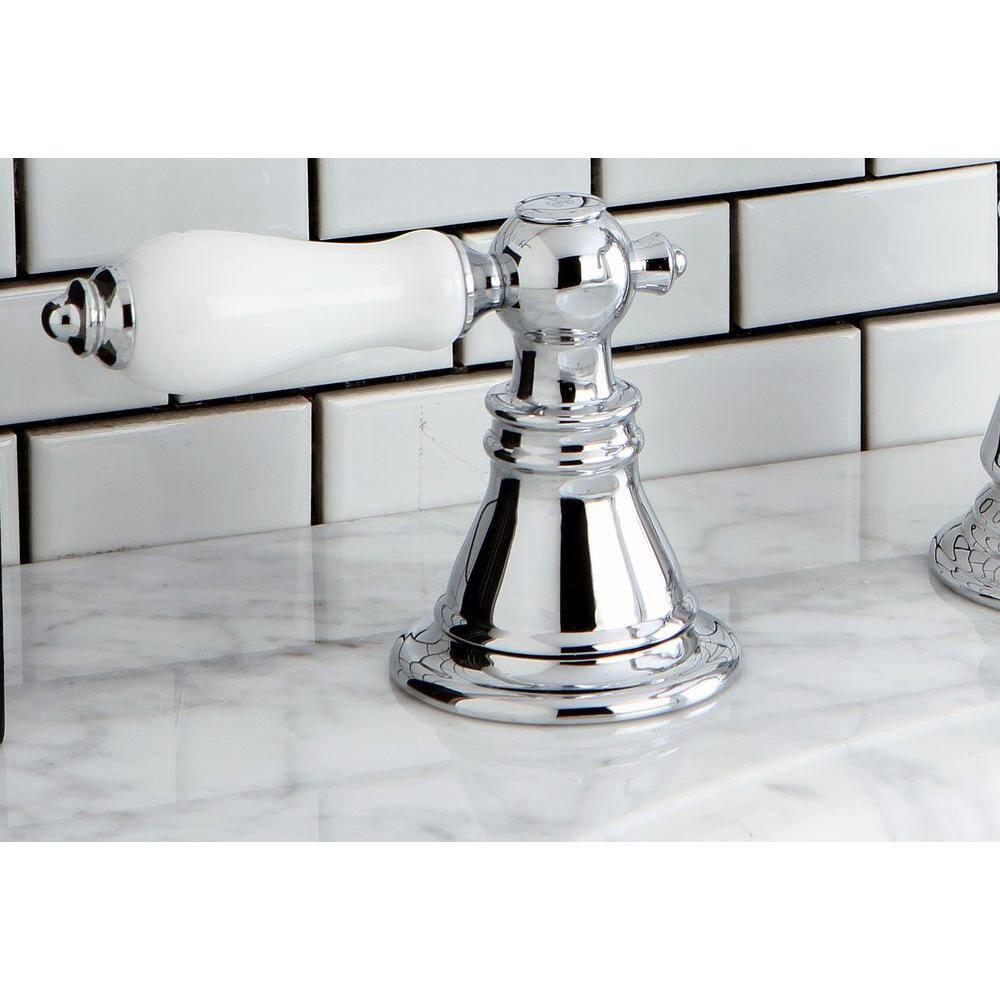 Kingston Brass Classic 8 in Widespread 2Handle HighArc Bathroom Faucet in Chrome