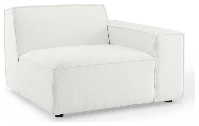 Restore Right Arm Sectional Sofa Chair   White EEI 3870 WHI   Contemporary   Sofas   by BisonOffice  Houzz