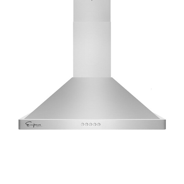 30 inch 400 CFM Convertible Wall Mount Range Hood in Stainless Steel - Ducted Exhaust Kitchen Vent