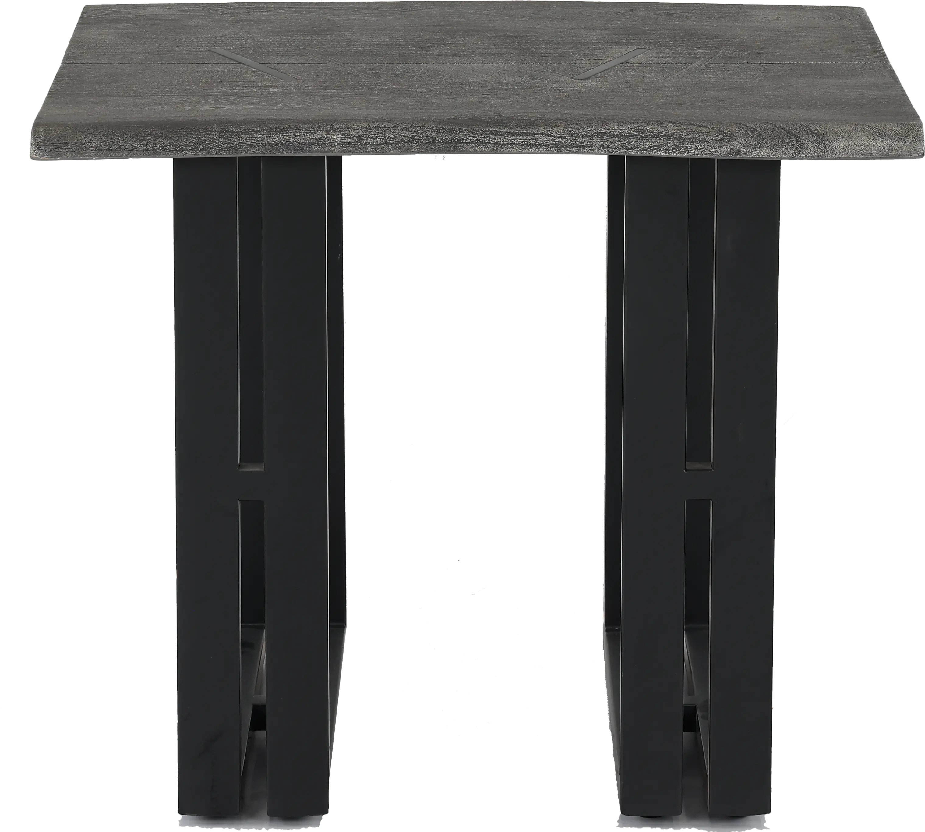 Copenhagen Gray Live Edge End Table