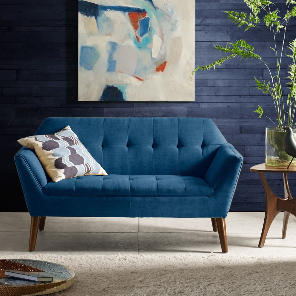 INK+IVY Newport Loveseat   Midcentury   Loveseats   by Olliix  Houzz