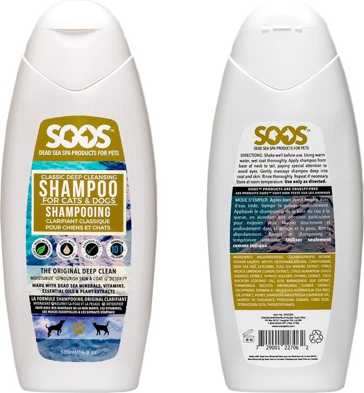 Soos Pets Classic Deep Cleansing Dog and Cat Shampoo