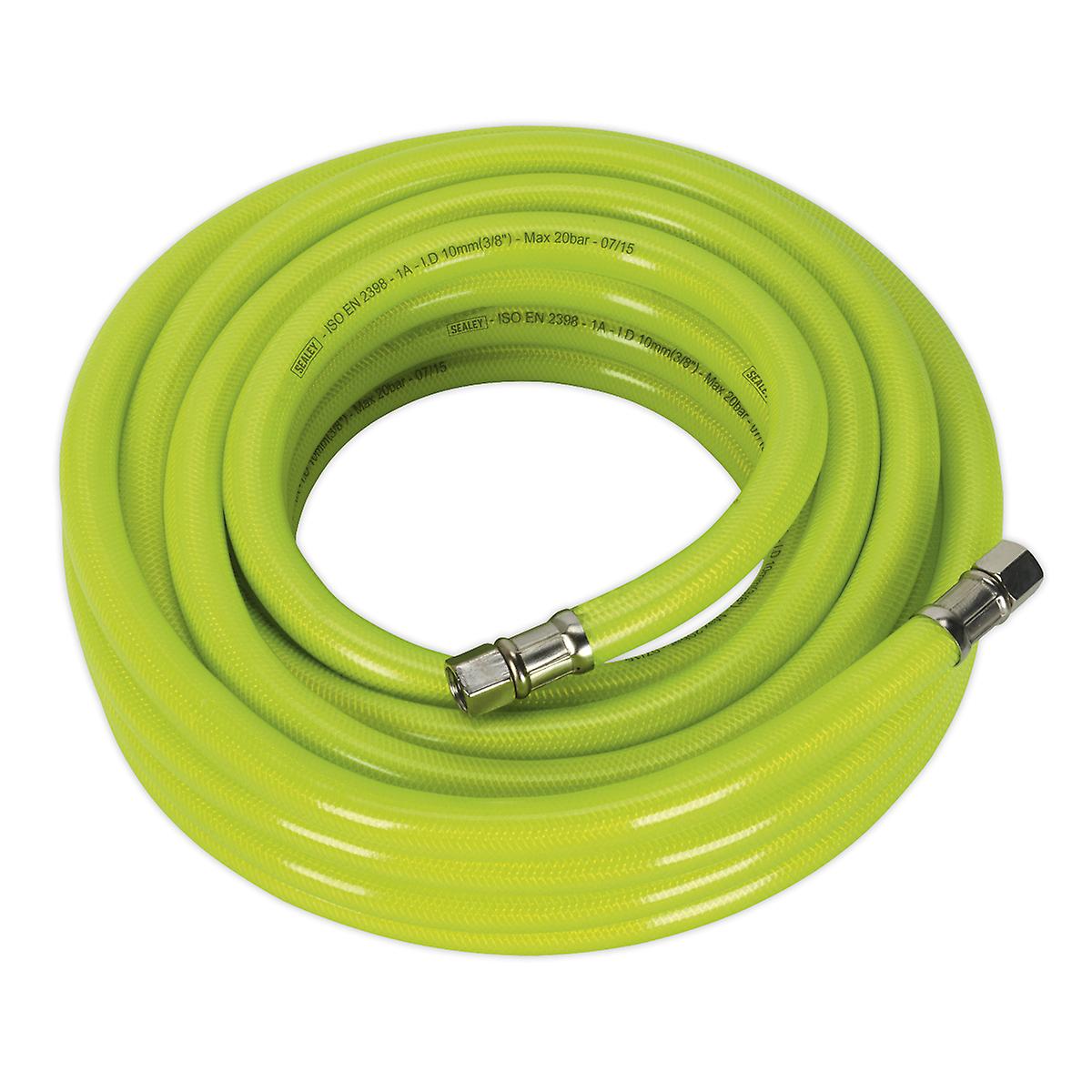 Sealey Ahfc1038 Air Hose High Visibility 10Mtr X ?10Mm With 1/4In Bsp Unions