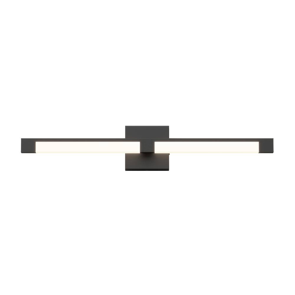 Artika Tivoli 27 in. 1-Light Integrated LED Matte Black Modern Bath Vanity Light Bar Wall Fixture for Bathroom Mirror VAN-TROC-HD2BL