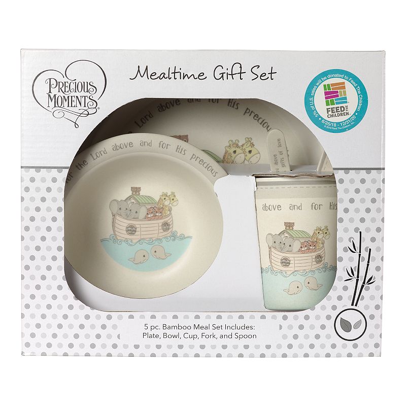 Precious Moments Set 5 Mealtime Noahs Ark Gift Set