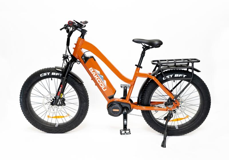 Bakcou Flatlander ST Frame Hunting Ebike Fat Tire Electric Mountain Bike 750w For Riders 5'6 and Shorter