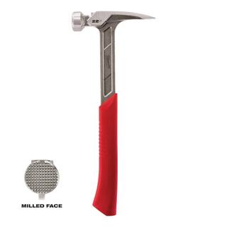 MW 22 oz. Milled Face Framing Hammer with 12 in. Pry Bar 48-22-9022-48-22-9034