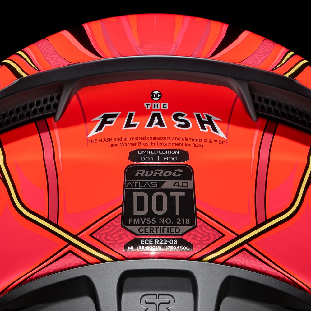 Ruroc |  ATLAS 4.0 The Flash | Full Face Bluetooth Motorcycle Helmet | Ruroc