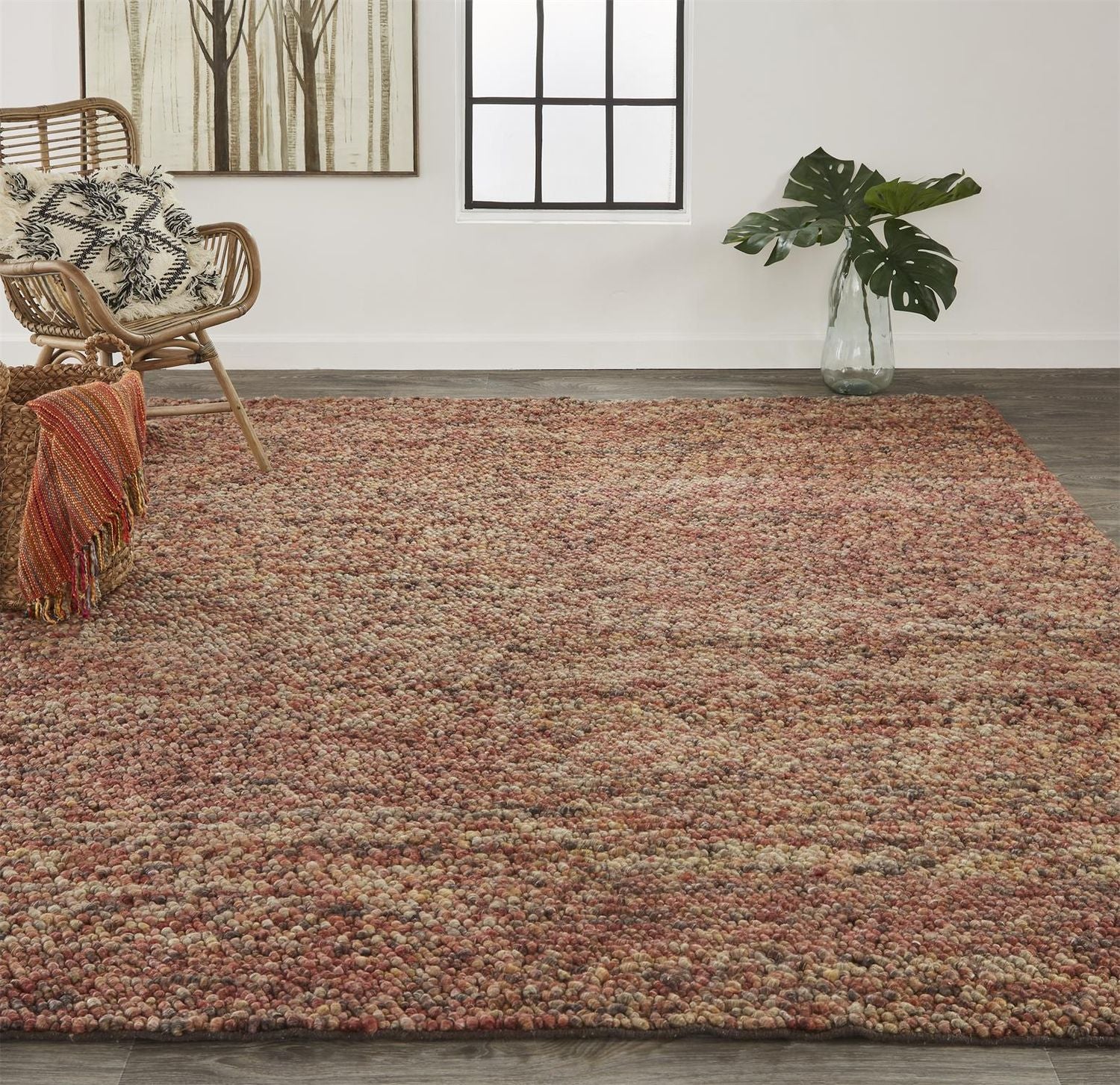 Genet Hand Woven Rust and Brown Rug by BD Fine