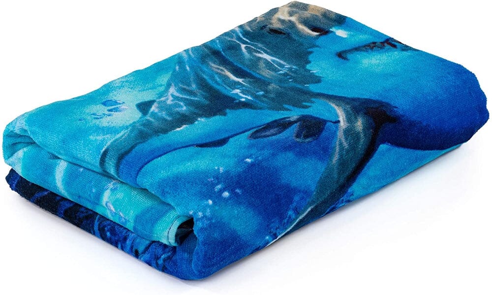 Great White Shark Super Soft Plush Cotton Beach Towel