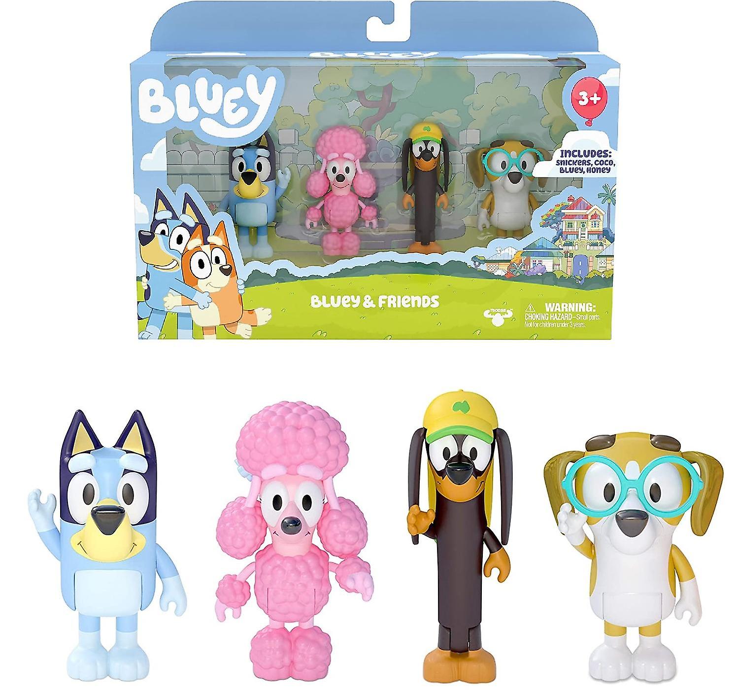 Bluey and Friends Minifigure Set 4-Pack