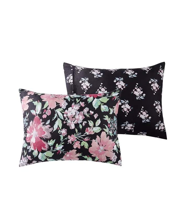 VCNY Home Allure Floral Reversible 3 Piece Quilt Set， Full Queen