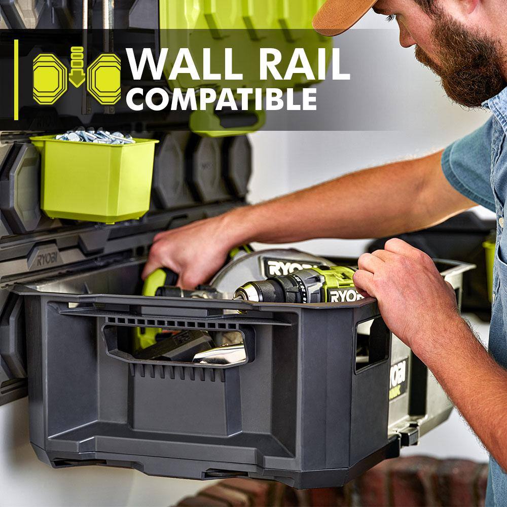 RYOBI LINK Medium Tool Crate with Wall Rails STM104-STM504