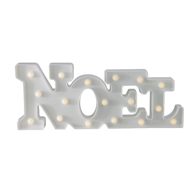 Northlight 17-in. White LED NOEL Christmas Marquee Wall Sign